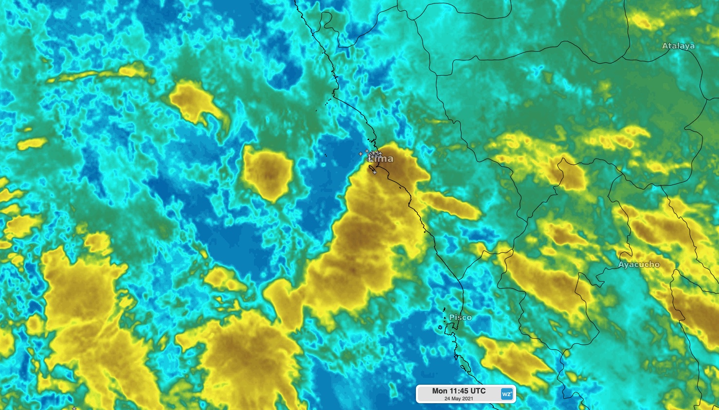 Lima lightning for the first time in decades 