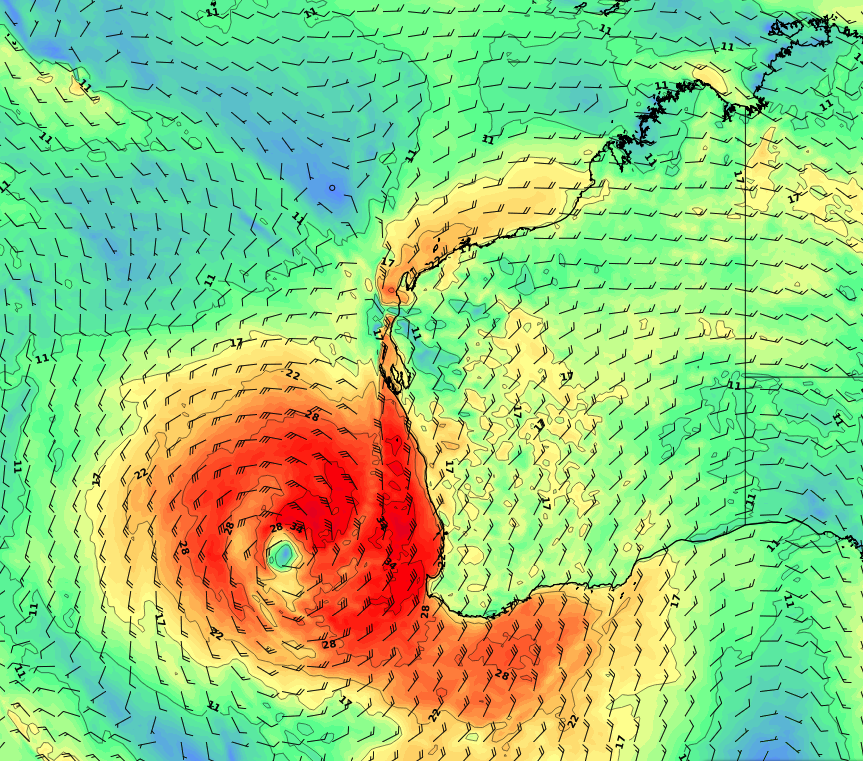 Squally weather hitting WA