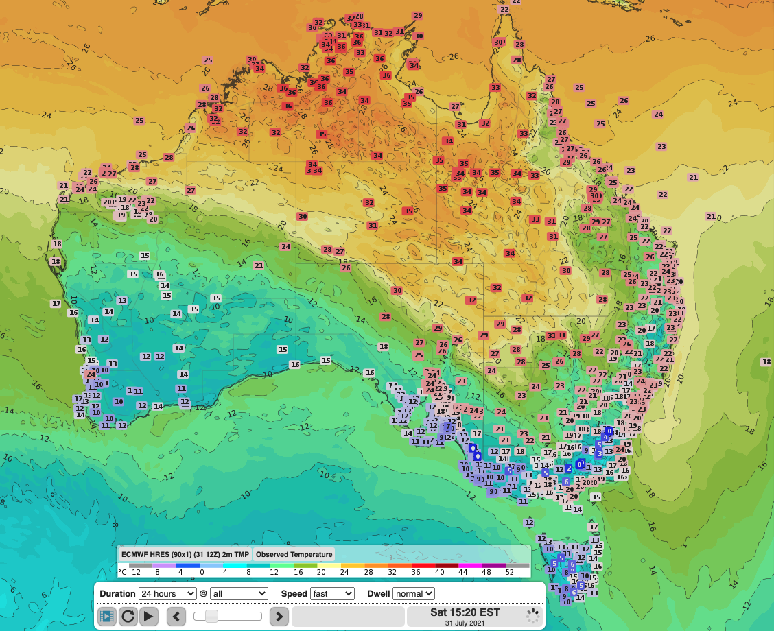 Late July record breaking heat across the north and interior 