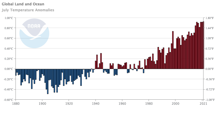 July was Earth's warmest month on record 