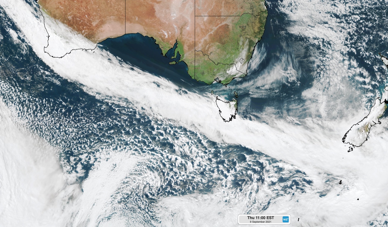 When will the wind calm down in Tassie?