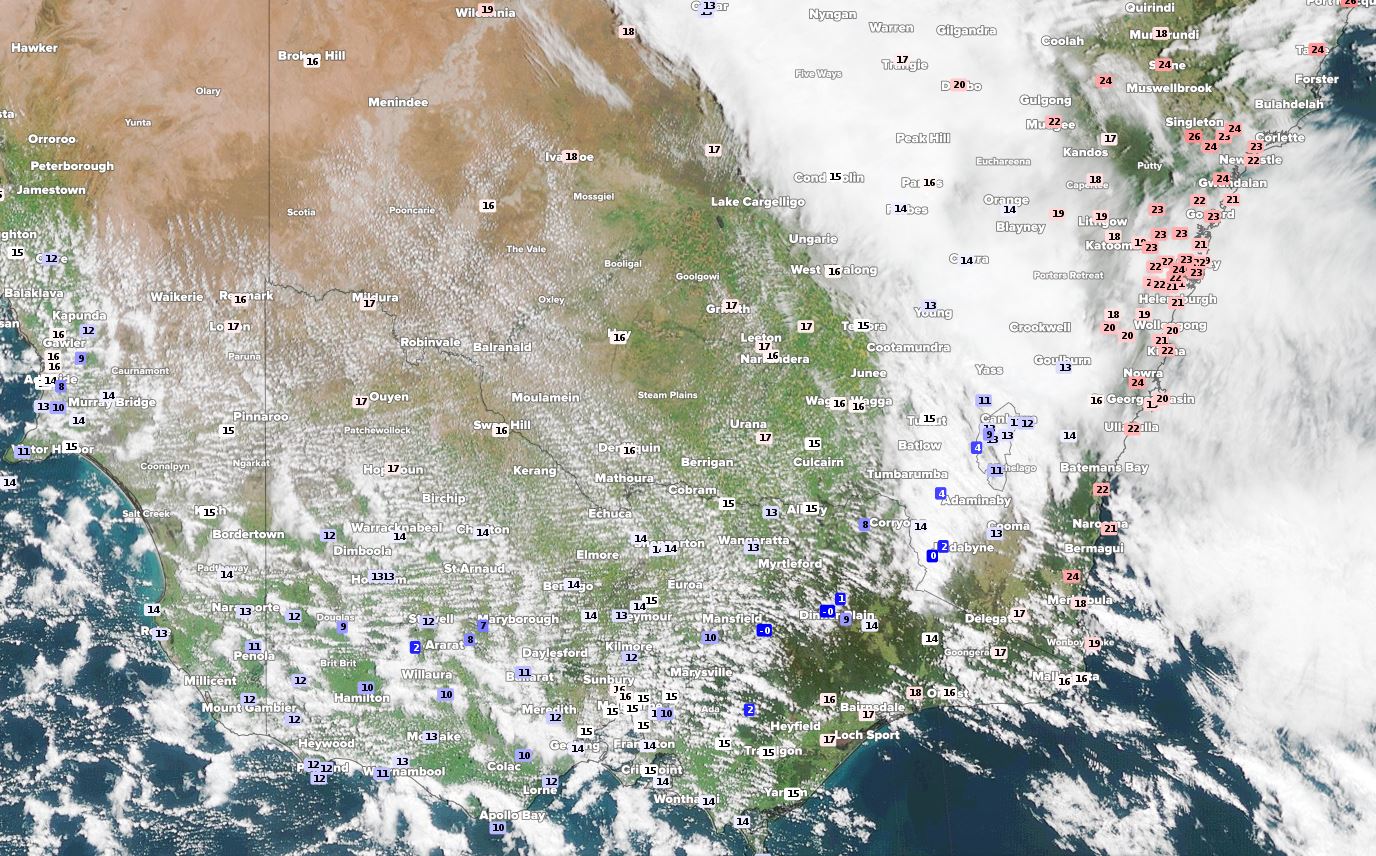 Windy weather waving warmth out of the southeast 