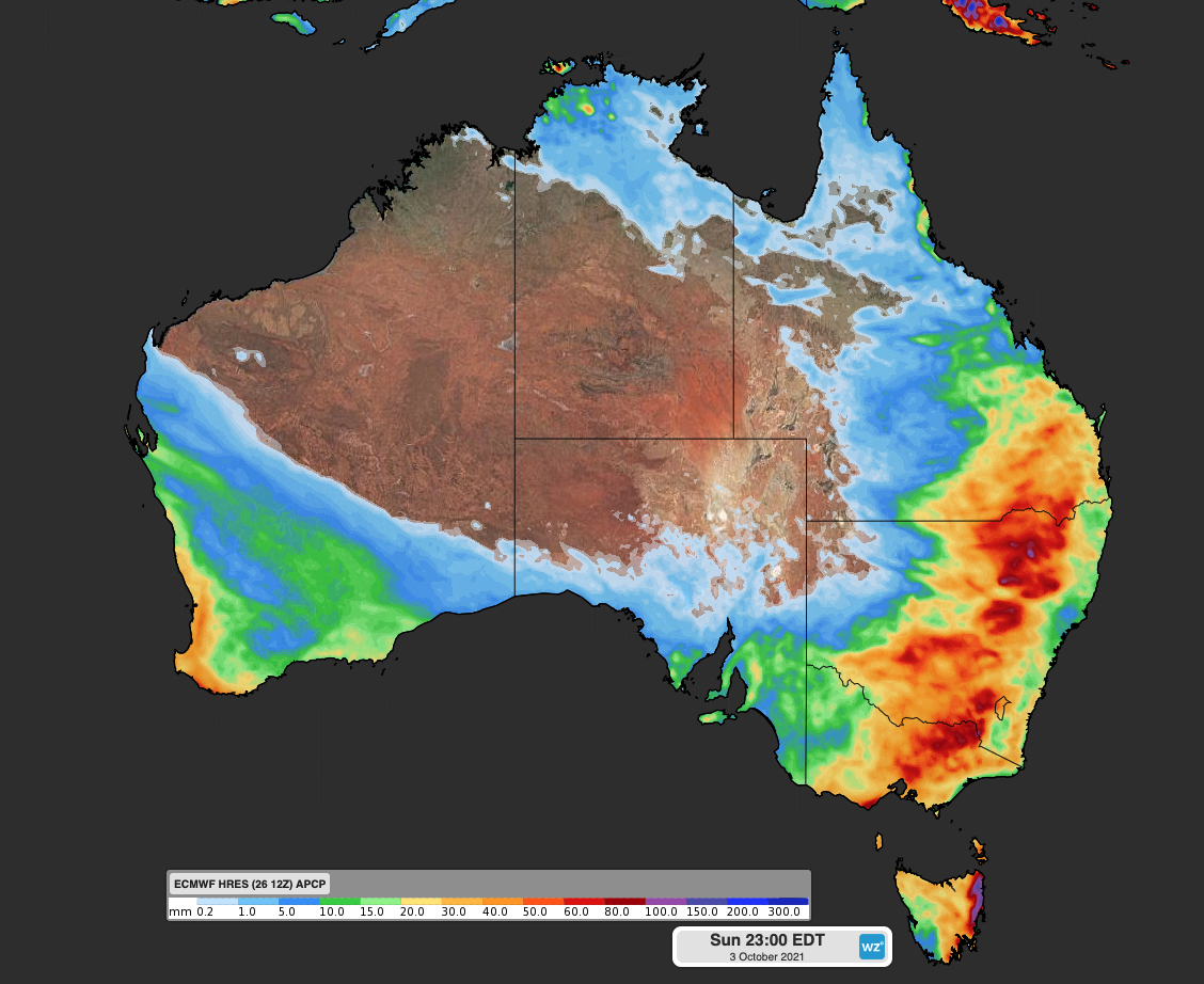 It could rain in every Aussie capital city this week