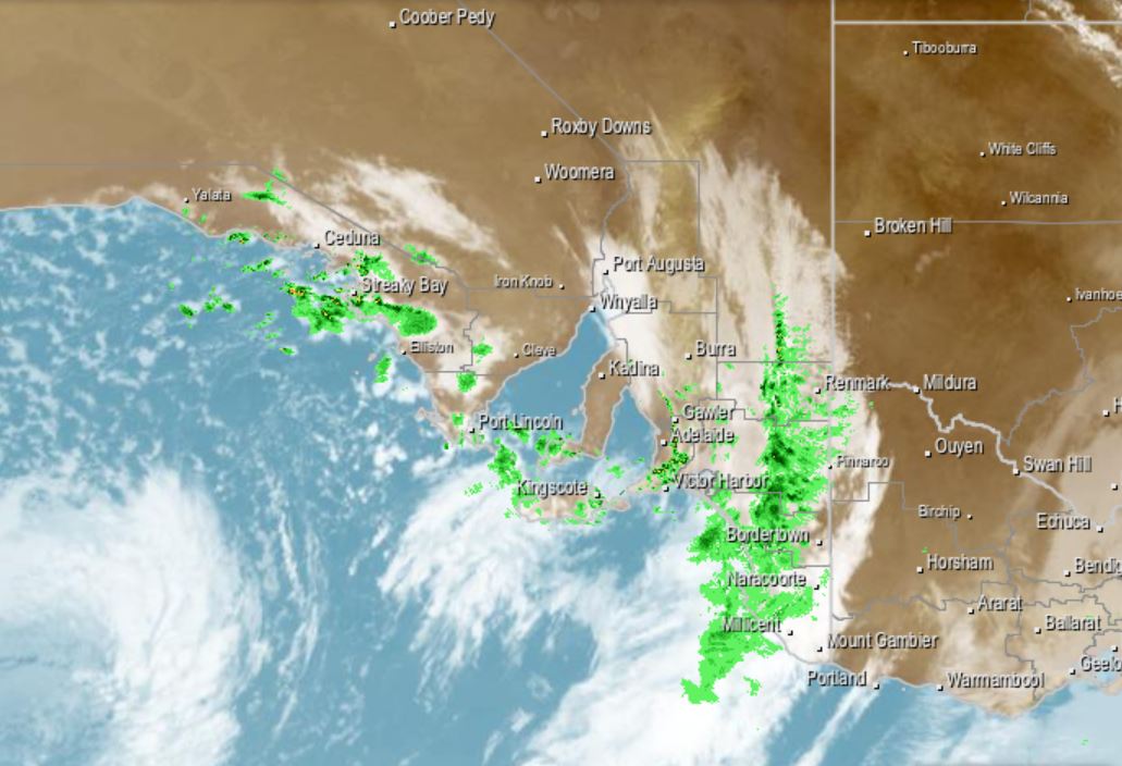 Adelaide will be colder all day than it was at midnight after morning cold front