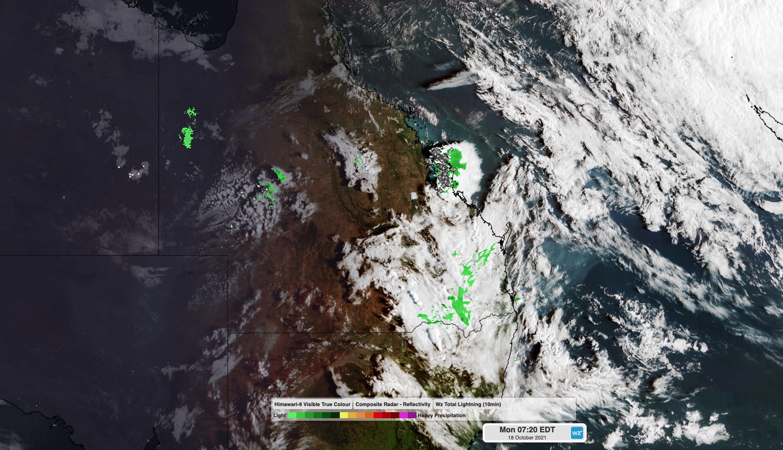 Severe storms in QLD today