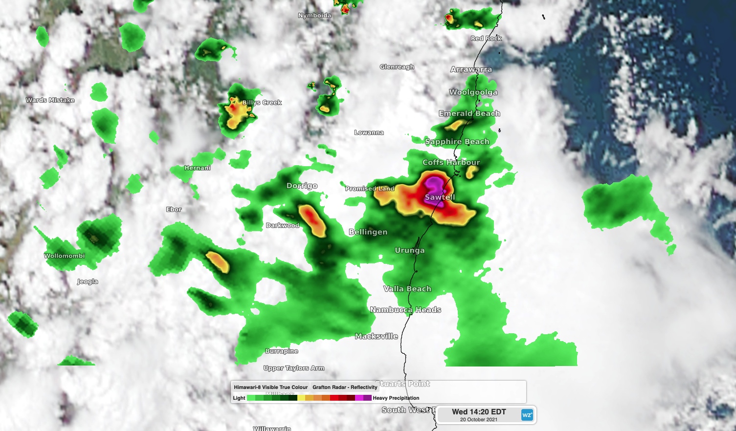 Hail assaults Coffs Harbour as severe storms hit NSW