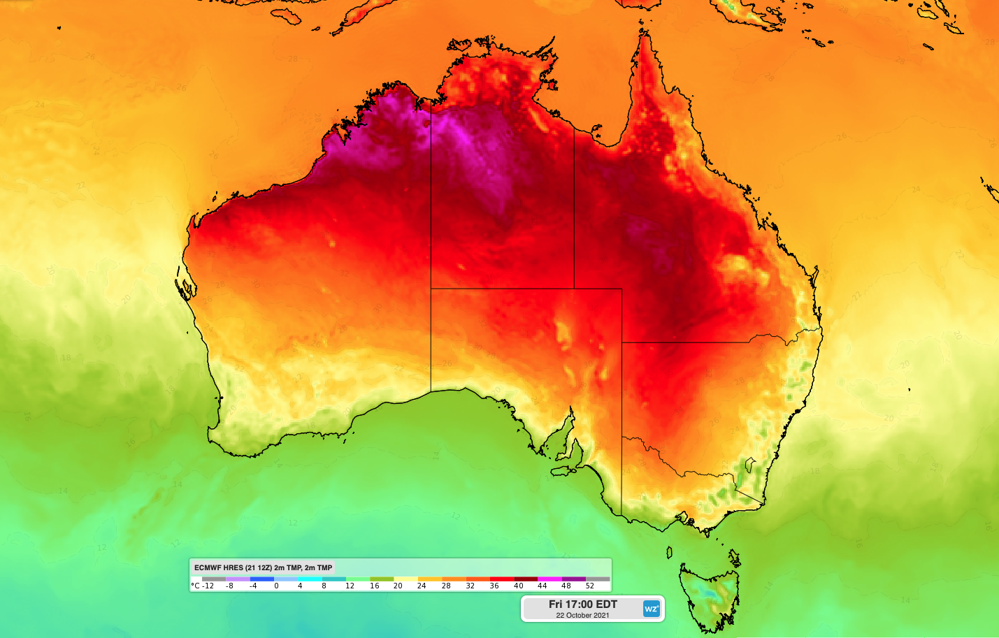 Record early-season heat in northern Australia 