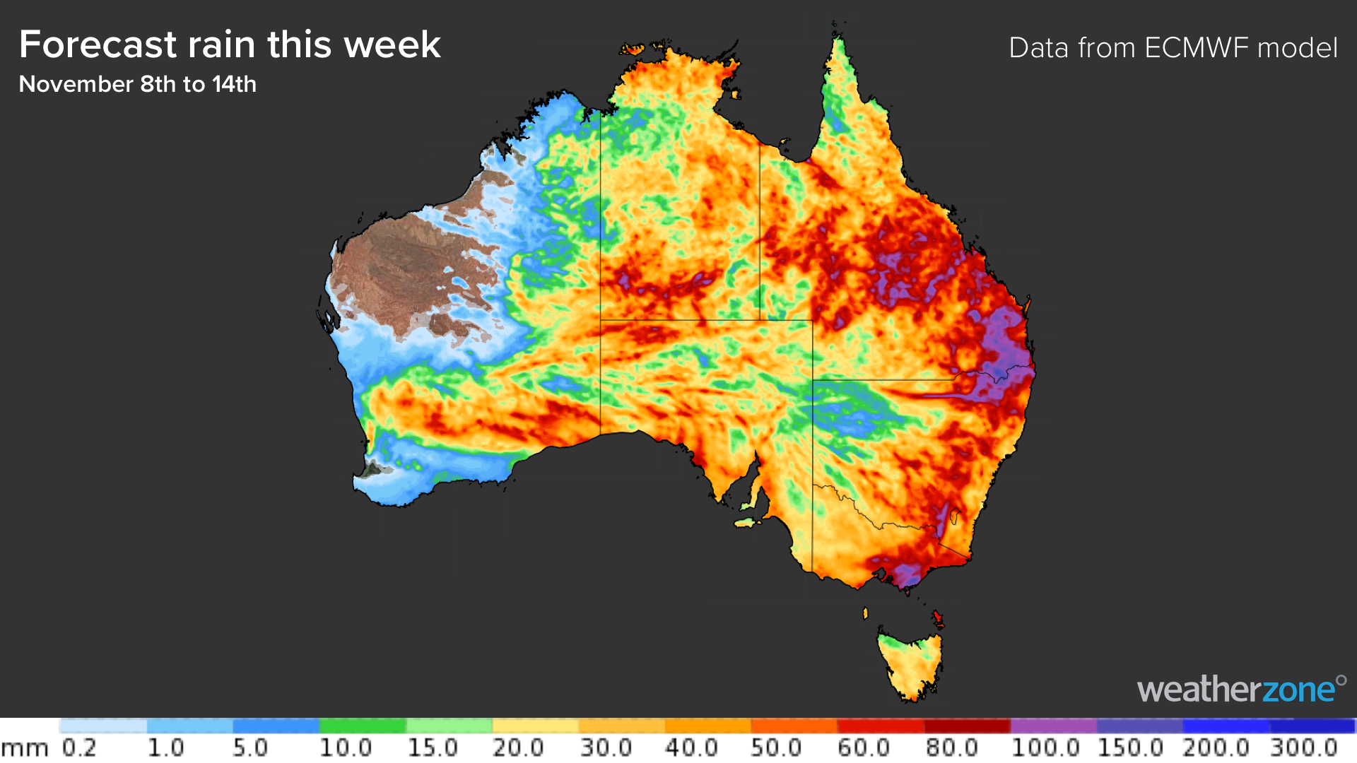 Wet week for most of Australia, with flooding likely