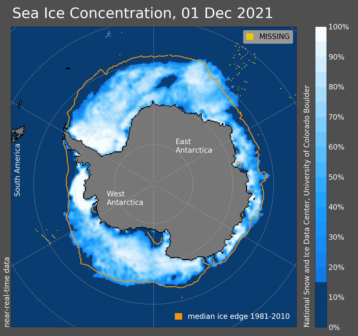 Antarctica posts 2nd smallest November sea ice extent on record