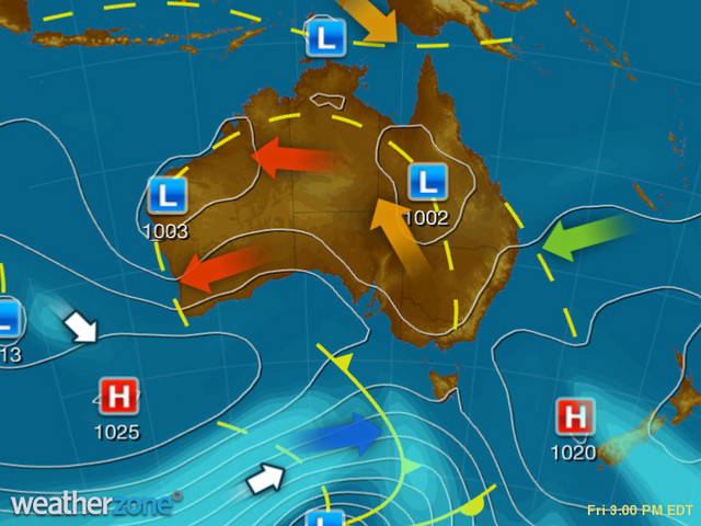 What is a heat low and why don't they bring much rain?