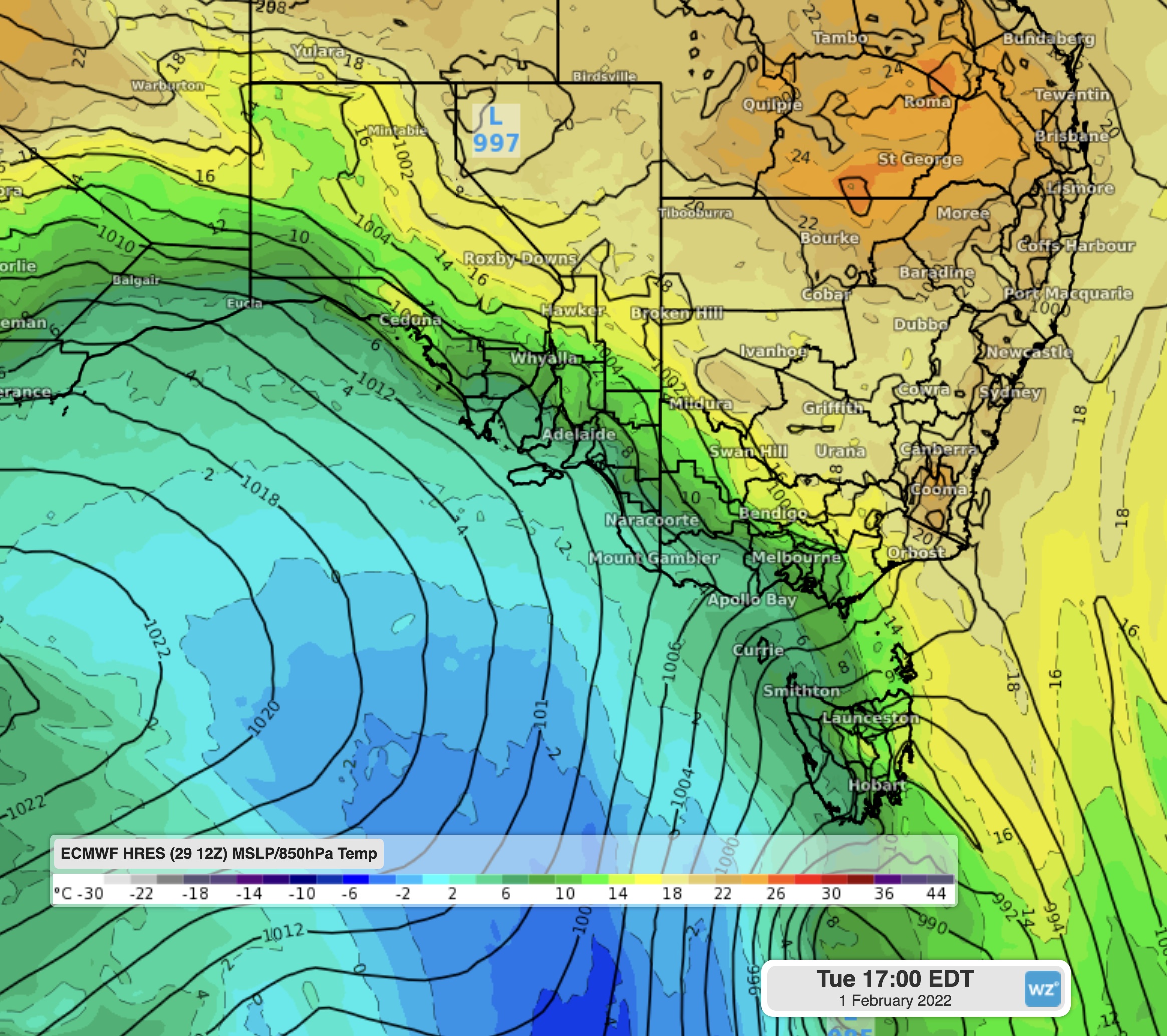 Winter-like cold blast headed for Australia