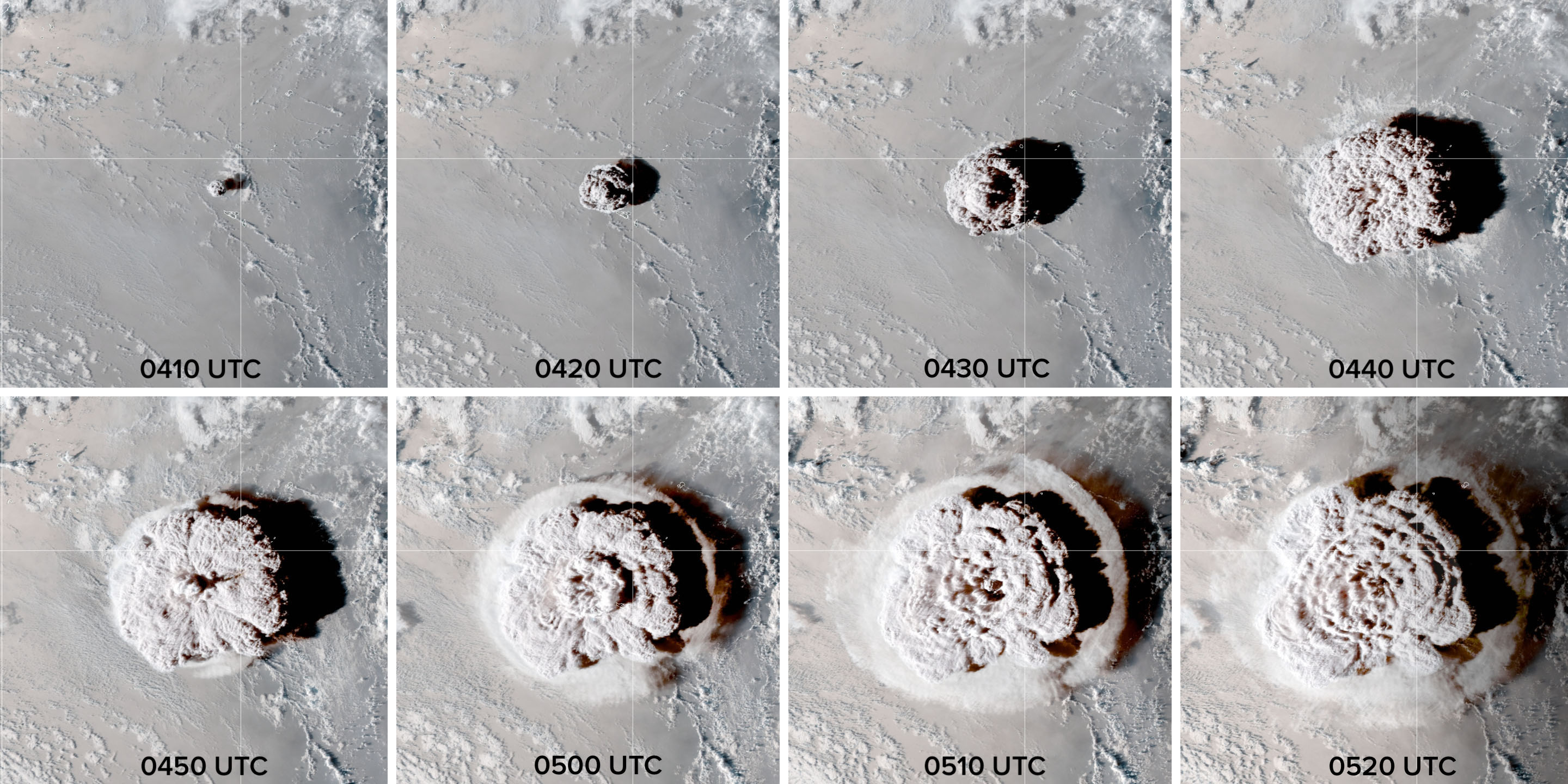 Hunga Tonga-Hunga Ha'apai plume penetrated the mesosphere 