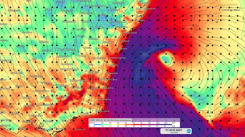 Damaging winds and surf to impact NSW