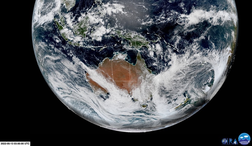 Two atmospheric rivers soaking Australia's east and west