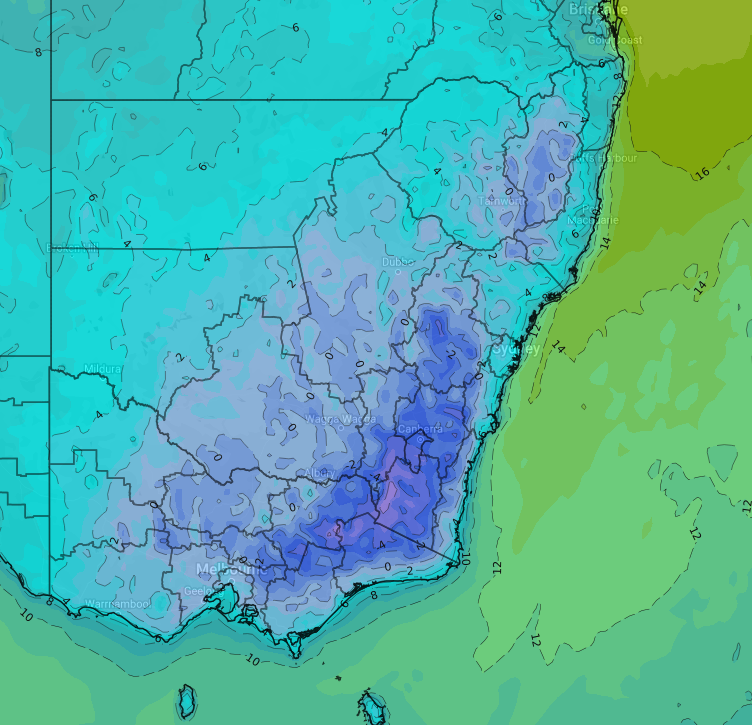 How cold did it get this morning?