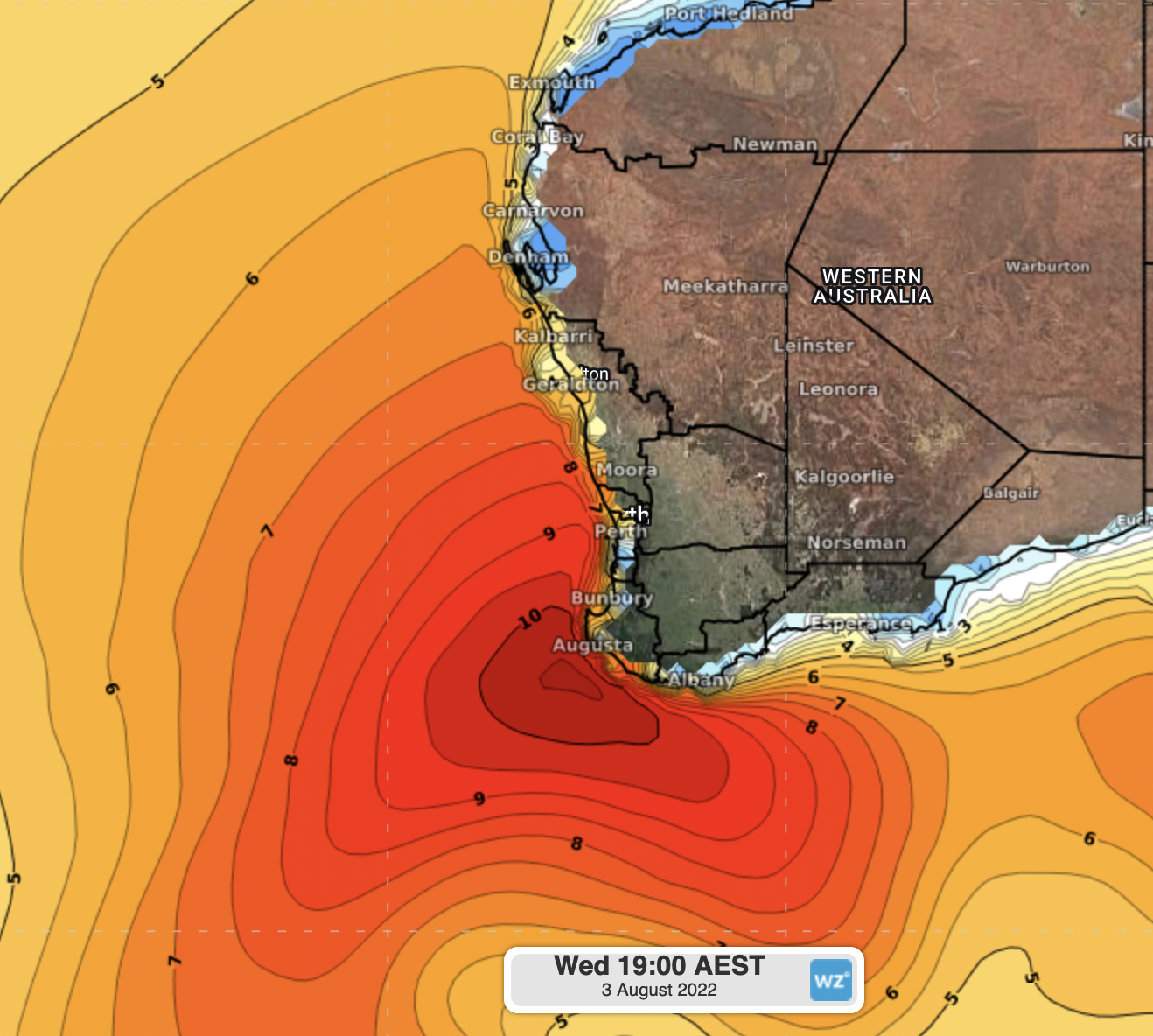 Dangerous waves set to hammer WA coast
