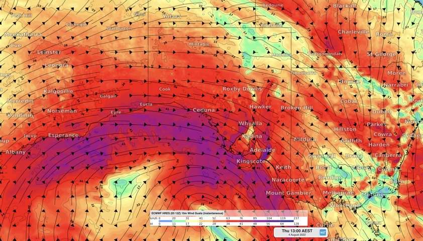 Another day of damaging winds in SA