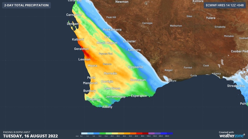 Flooding rain imminent in WA