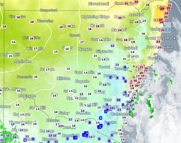 Wow! 30-degree temperature difference in NSW