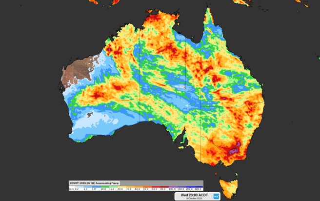 Rain for almost whole country over next 10 days