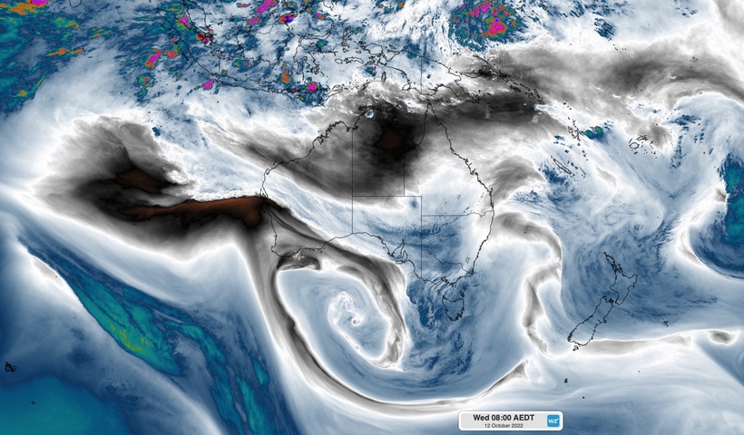 Satellites capture colossal cloudband soaking southeastern Australia