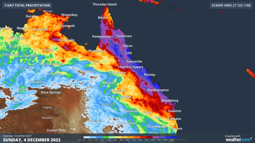 Soaking rain and severe storms in QLD this week