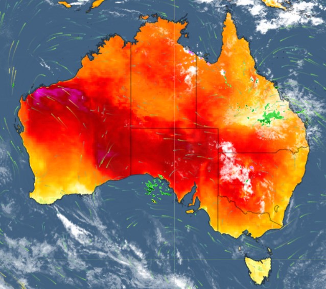 Heatwave warnings for five states, including Tas