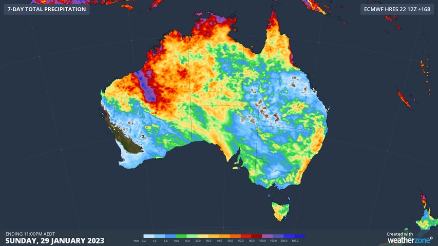 Wet week ahead for Australia as tropics awaken