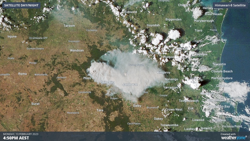 Smoke from massive QLD fires is visible from space 