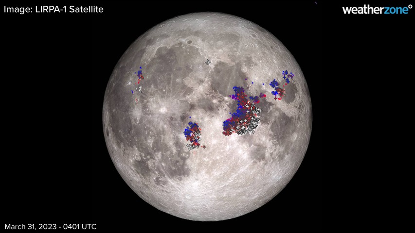 Satellite detects lightning on the Moon