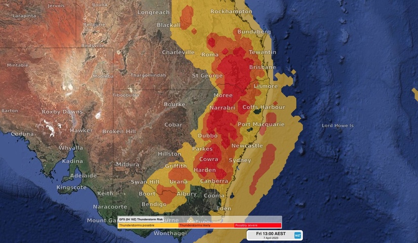 Severe storms to hit QLD, NSW, VIC, ACT on Good Friday