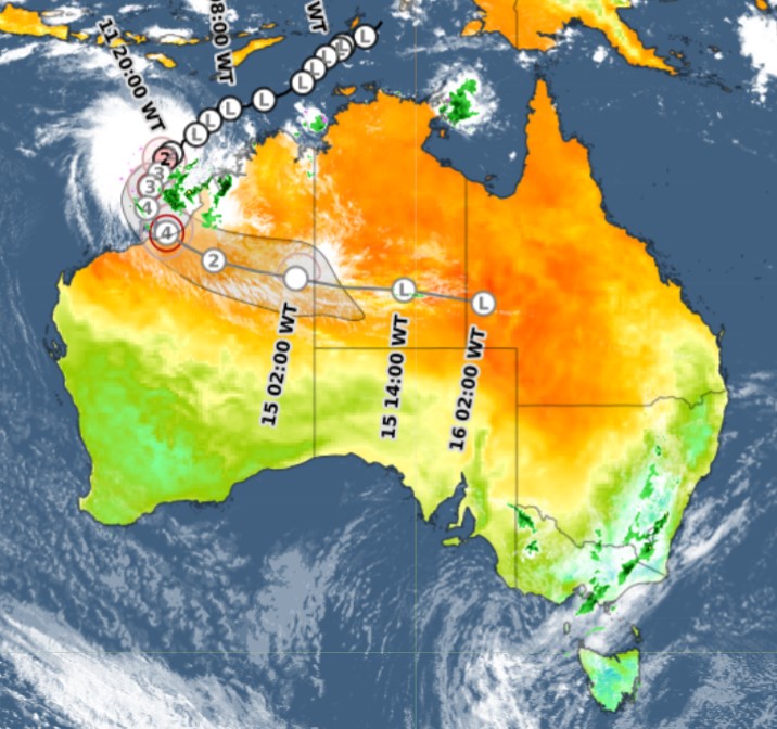 Tropical Cyclone Ilsa could make it from WA to Queensland