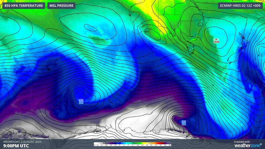 Snow in WA as Antarctic air reaches Australia