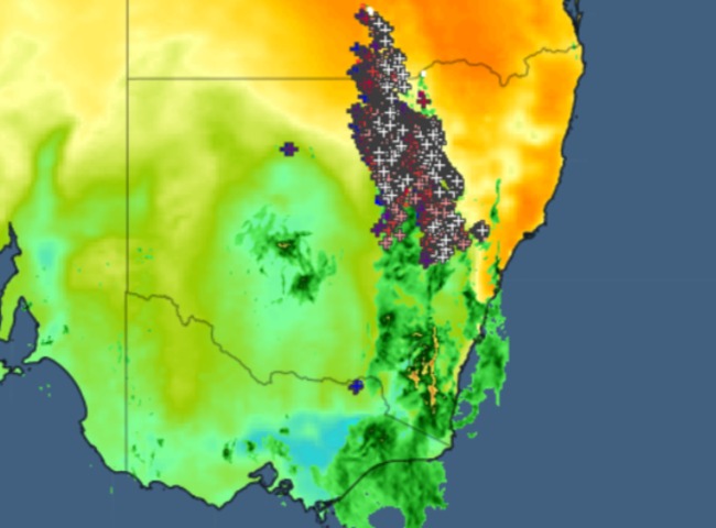 Massive line of storms across a whole state