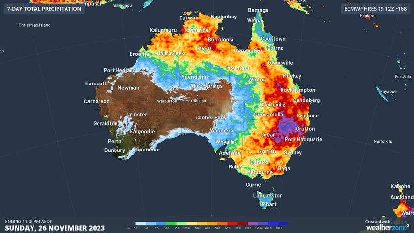 Stormy week for eastern and northern Australia