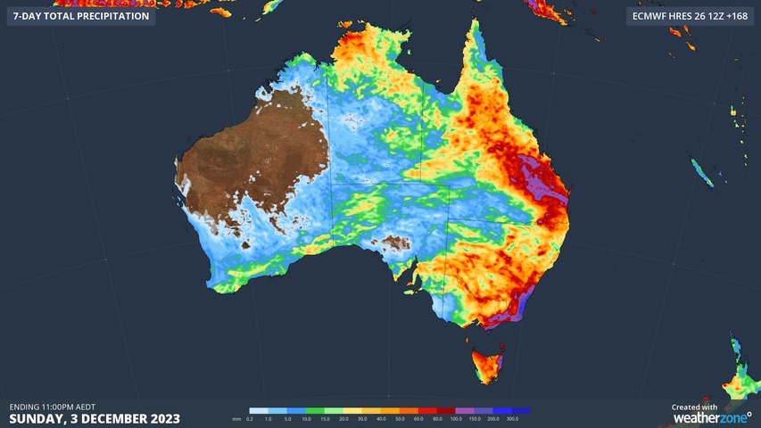Another wet week for eastern Australia