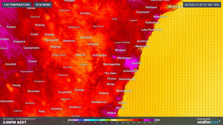 Sydney to become island of extreme heat on Saturday