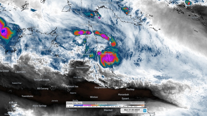 Two Qld locations register Australia's 3rd and 4th wettest day on record, provisional data shows