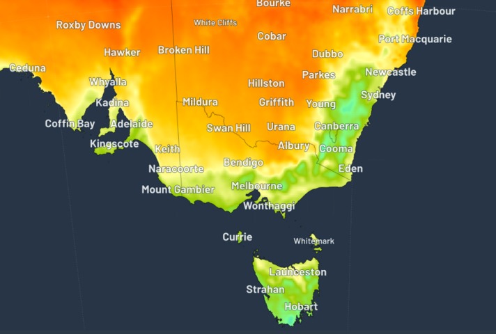 Relief for firefighters and sweaty SE Australian residents