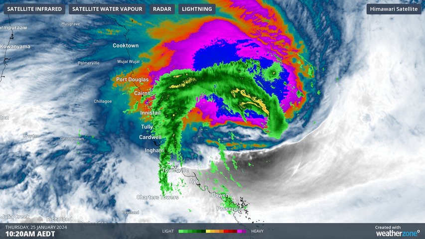 Tropical Cyclone Kirrily declared, will cross Qld coast Thursday evening