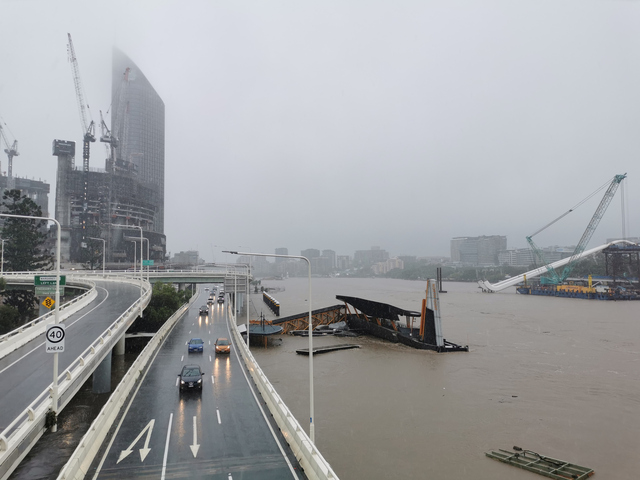 Record moisture levels over Brisbane 