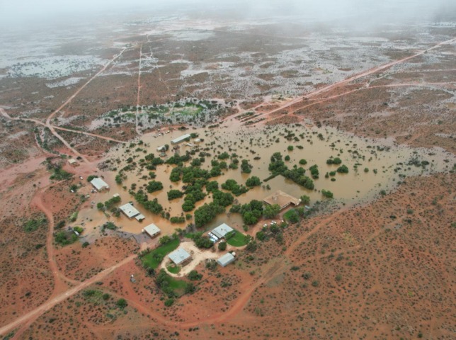 Australia's largest sheep station underwater