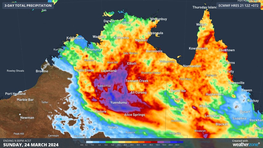 A wet easter on the cards 