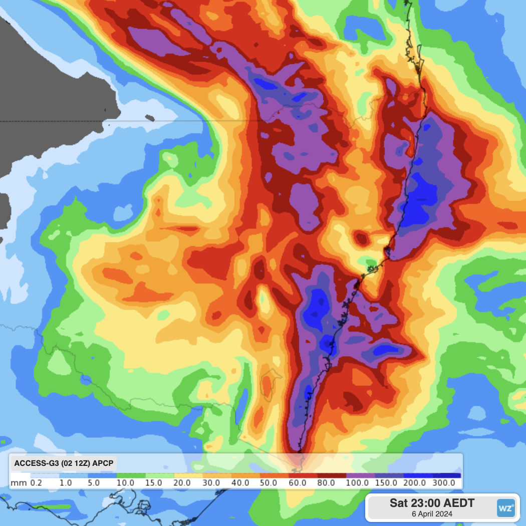 East coast soaking on Friday