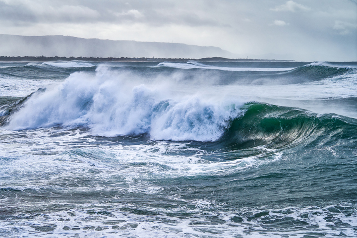 Nine metre waves and 100 km/h winds hit NSW