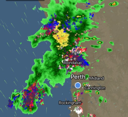 Perth storms drench some suburbs, leave others bone dry