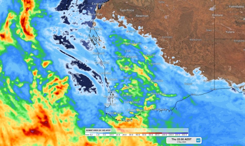 Storms hitting WA as Perth's wait for rain continues