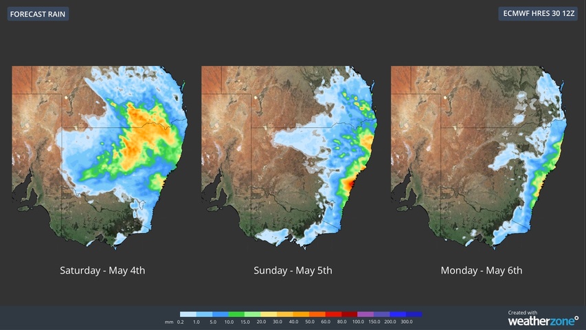 A very wet weekend ahead for NSW