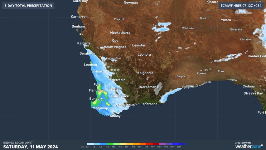 More rain for thirsty southwest WA