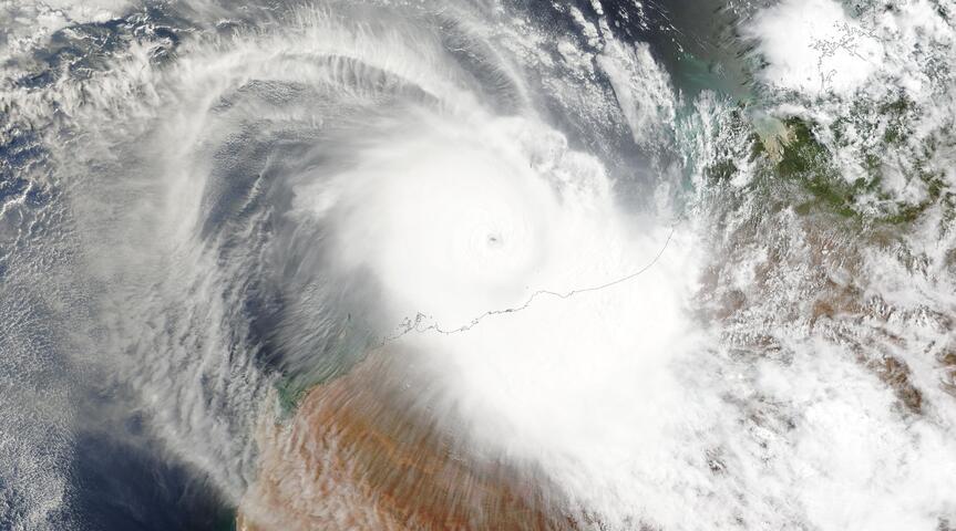 Image: Tropical Cyclone Zelia was the strongest cyclone of the 2024/25 Australian season.. Source: NASA Worldview